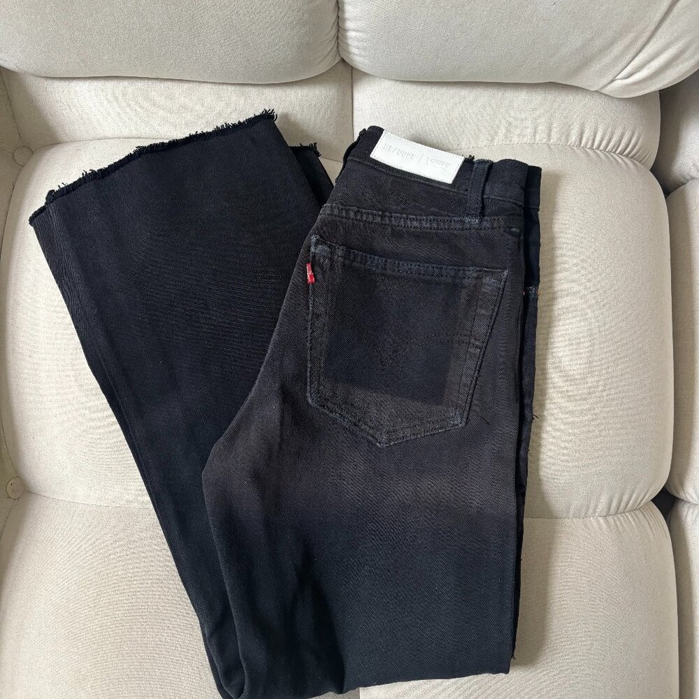 Levi's x Re/Done Wide Leg Crop - Black